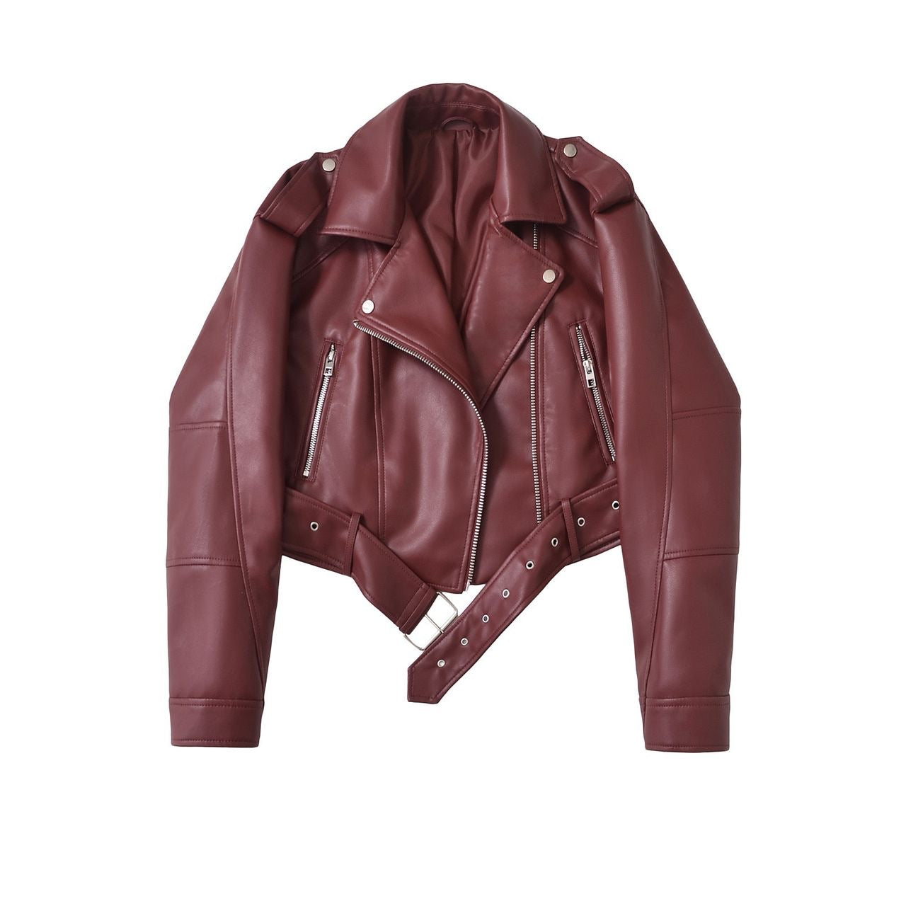 Cropped Leather Jacket