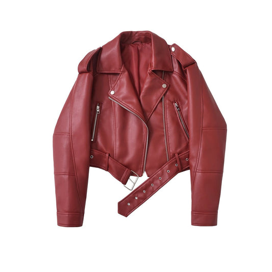 Cropped Leather Jacket